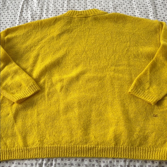 NWT 45R gold 100% wool sweater, body, cropped, oversized, size 00 (OS) - Picture 10 of 10